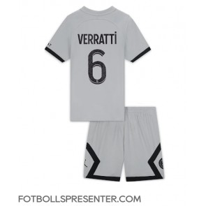 Paris Saint-Germain Marco Verratti #6 Bortatröja Barn 2022-23 Kortärmad (+ korta byxor)